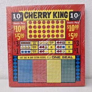 SEALED 1940s Punch Board Trade Stimulator King Dime Slot Gambling ORIGINAL